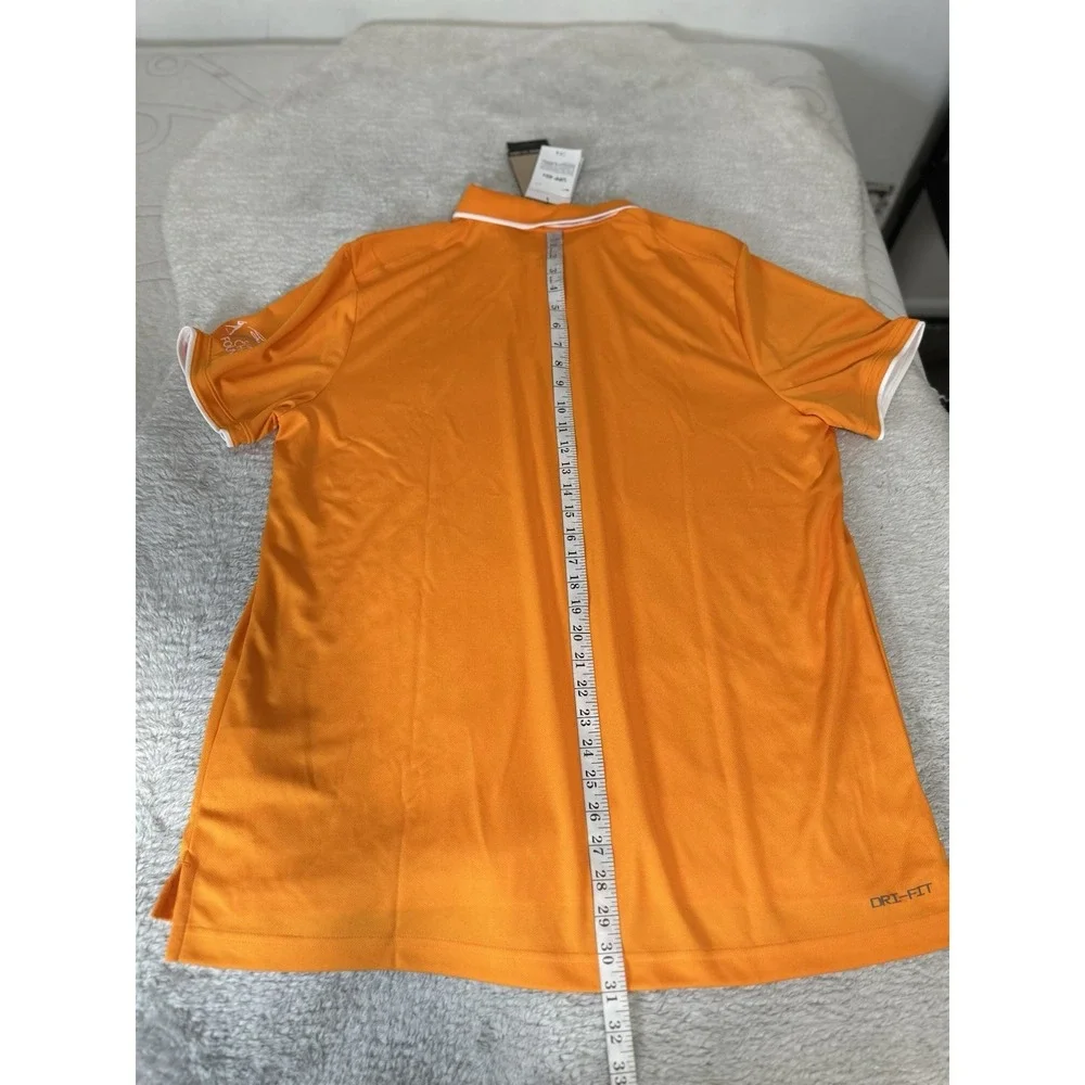 NIKE x BO JACKSON New Mens Size XL Dri-Fit Polo Shirt Orange Wicking Golf Casual
